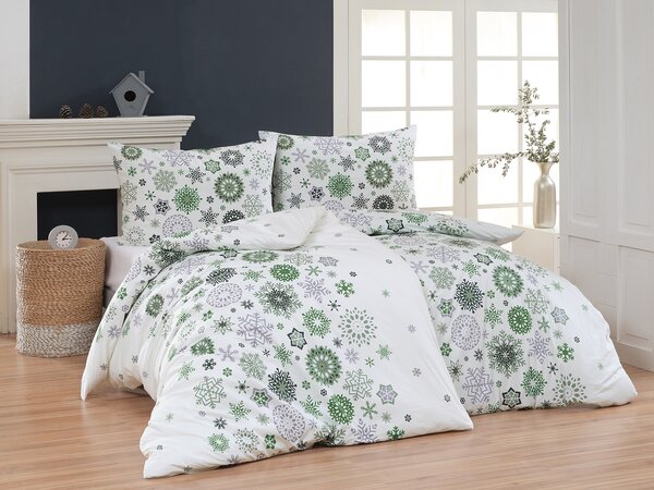 Povlečení Green Stars Bavlna deluxe 1x 140/200, 1x 70/90