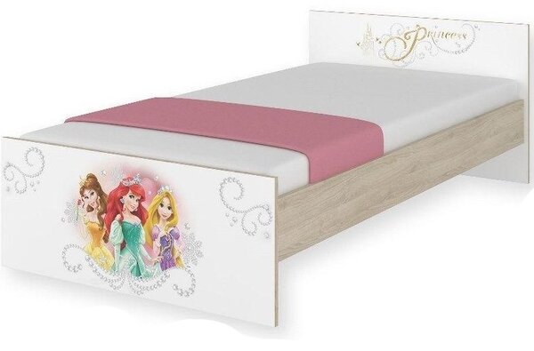 Dětská postel MAX bez šuplíku Disney - PRINCEZNY 180x90 cm