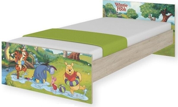 Dětská postel MAX bez šuplíku Disney - MEDVÍDEK PÚ II 180x90 cm