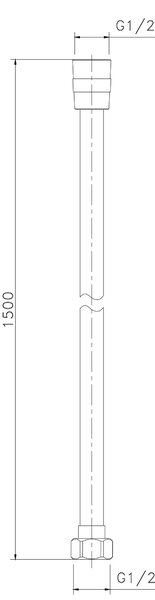 Sapho Sapho, SOFTFLEX plastová sprchová hadice, 150cm, měď mat, 1208-21