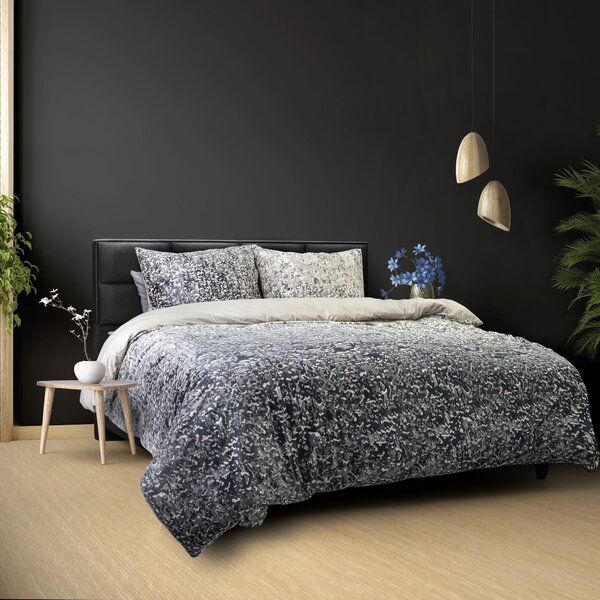Dreamhouse Bavlněné povlečení Velvet, Emma Anthracite 200x220, 60x70cm