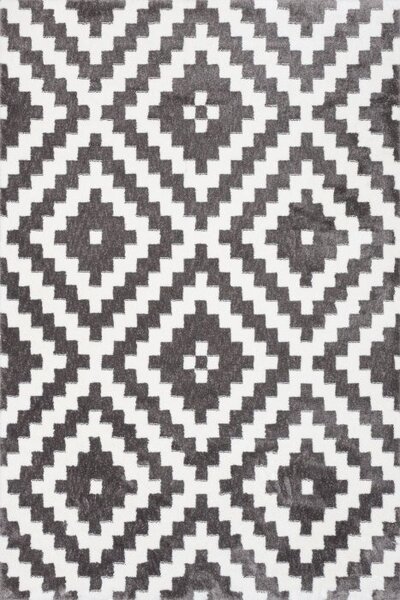 Vopi | Kusový koberec Creative 06 GWG - 70 x 140 cm, šedobílý