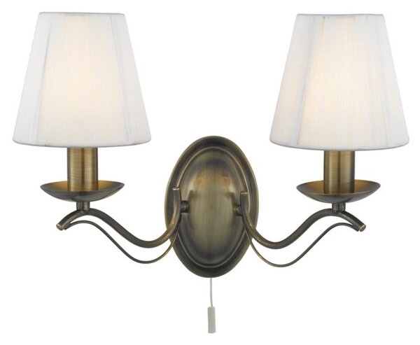 Searchlight 9822-2AB Nástěnná lampa ANDRETTI patina s vypínačem