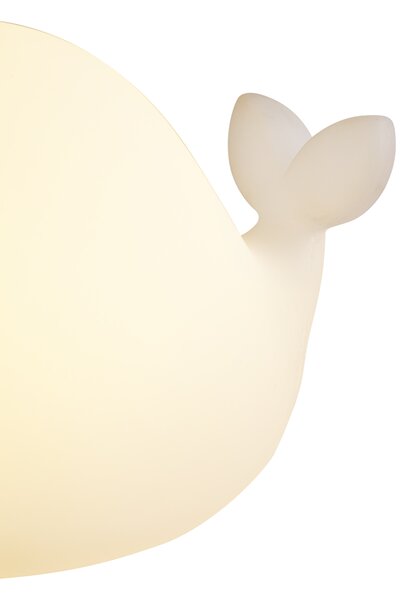 Stolní lampa bílá 30 cm vč. LED stmívatelná IP54 dobíjecí - Baby Whale