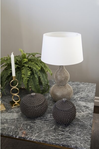 ByRydens 4001840-6508 - Stolní lampa LOFTY 1xE27/5W/230V bílá/stříbrná