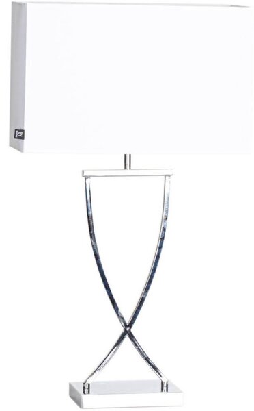 ByRydens 2820440-5000 - Stolní lampa OMEGA 1xE27/5W/230V bílá/lesklý chrom