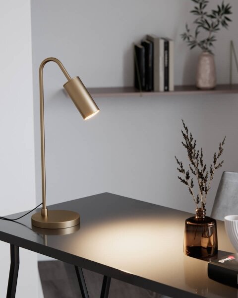 ByRydens 4002580-6503 - Stolní lampa CURVE 1xGU10/7W/230V zlatá