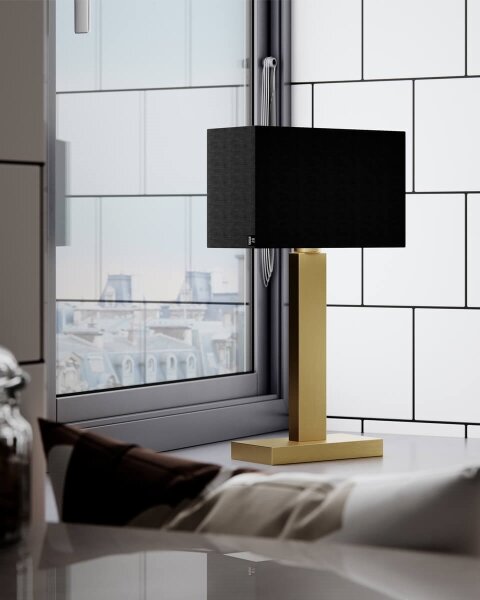 ByRydens 4002680-6512 - Stolní lampa PRIME 1xE27/5W/230V černá/zlatá