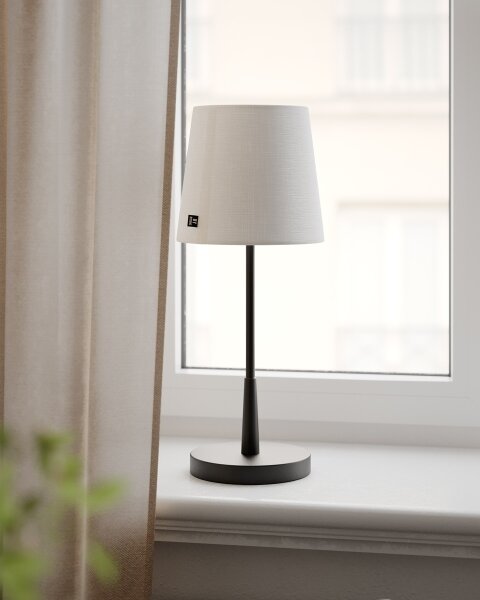 ByRydens 4002730-4002 - Stolní lampa LUMI 1xE27/8W/230V bílá/černá 48,5 cm