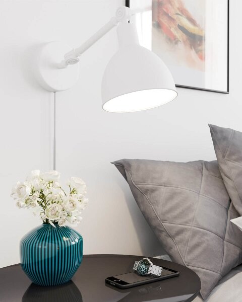 ByRydens 4300120-5007 - Nástěnné svítidlo BAZAR 1xE27/5W/230V bílá