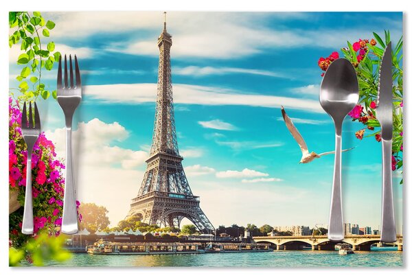 Sablio Prostírání Paříž Eifellova věž Mraky: 40x30cm