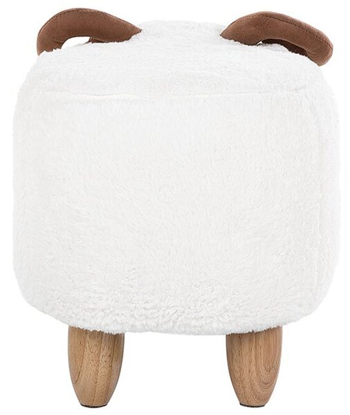 Zvířecí stolička LAMB Tkanina Bílá Jehně