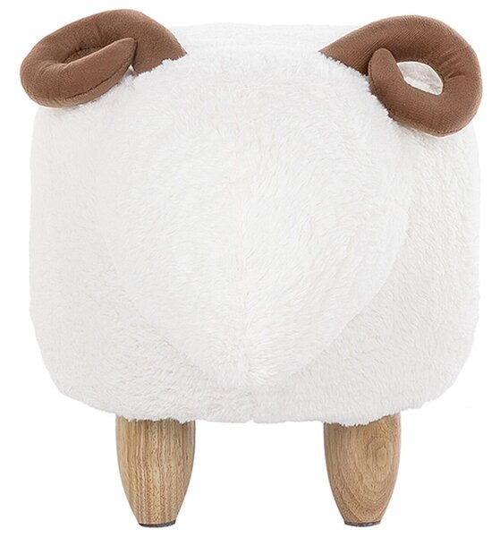 Zvířecí stolička LAMB Tkanina Bílá Jehně