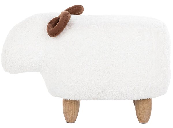 Zvířecí stolička LAMB Tkanina Bílá Jehně