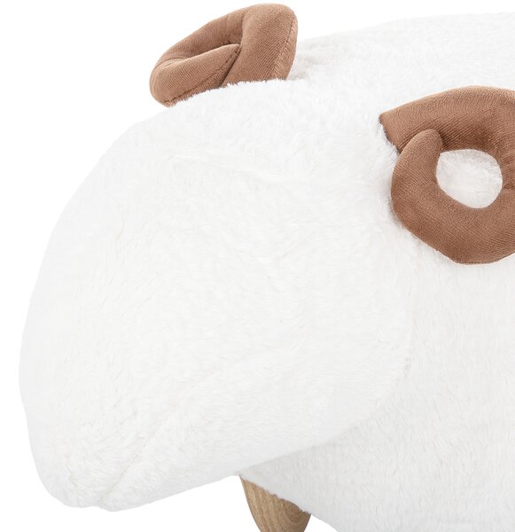 Zvířecí stolička LAMB Tkanina Bílá Jehně