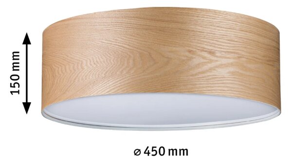 Paulmann Stropní svítidlo Neordic Liska, ø 45cm, 3 x 20W Barva: Tmavé dřevo