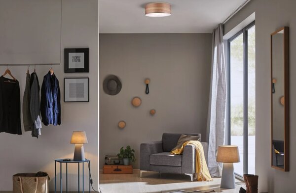Paulmann Stropní svítidlo Neordic Liska, ø 45cm, 3 x 20W Barva: Tmavé dřevo