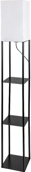 Brilagi - Stojací lampa s poličkami GRADUS 1xE27/40W/230V 150 cm černá/bílá