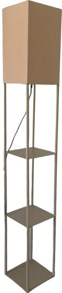 Brilagi - Stojací lampa s poličkami GRADUS 1xE27/40W/230V 150 cm šedá/béžová