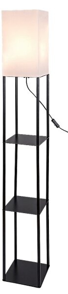 Brilagi - Stojací lampa s poličkami GRADUS 1xE27/40W/230V 150 cm černá/bílá