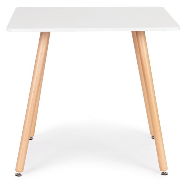 Moderní dřevěný čtvercový kuchyňský stůl 80x80 cm