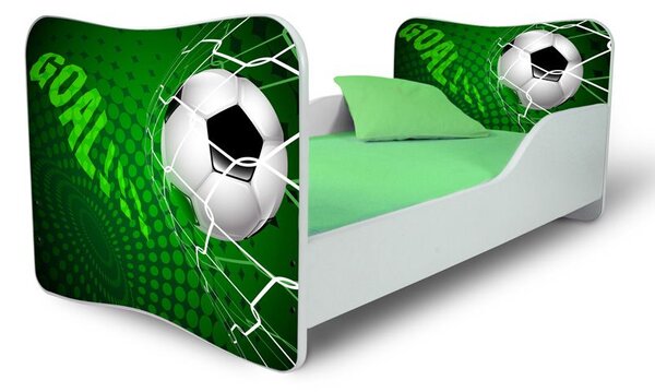 Dětská postel FOTBAL zelená 180x80 cm + matrace ZDARMA