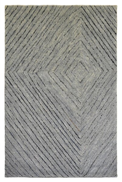 Hans Home | Ručně tkaný kusový koberec Leather Saree, šedá