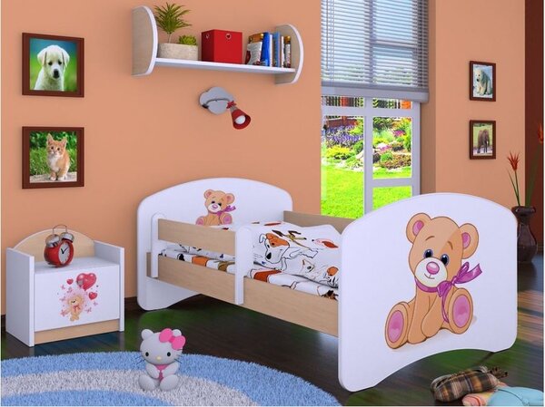 Dětská postel bez šuplíku 180x90cm MÉĎA - světlá hruška