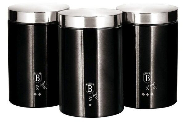 Dóza na potraviny sada 3 ks Royal Black Collection