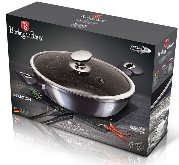 Pánev hluboká s poklicí 28 cm Carbon PRO Line