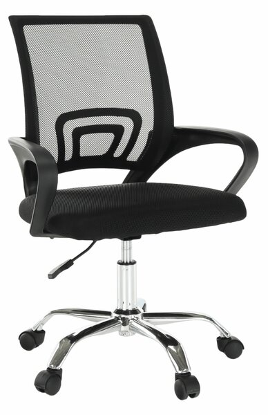 Kancelářská židle DEX 2 NEW látka a síťovina černá