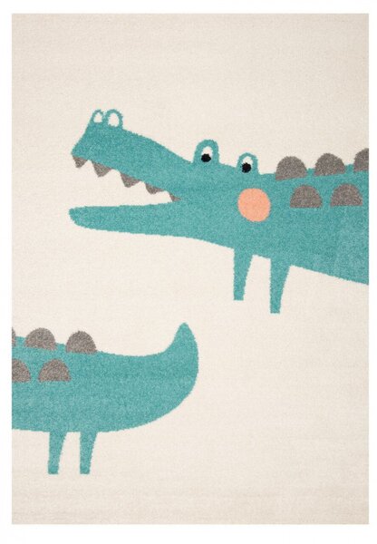 Hans Home | Dětský kusový koberec Vini 103481 Crocodile Jim 120x170 cm