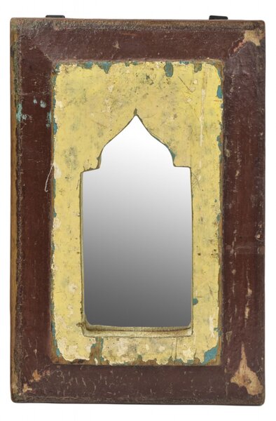 Zrcadlo v rámu z teakového dřeva, 19x2,5x29cm