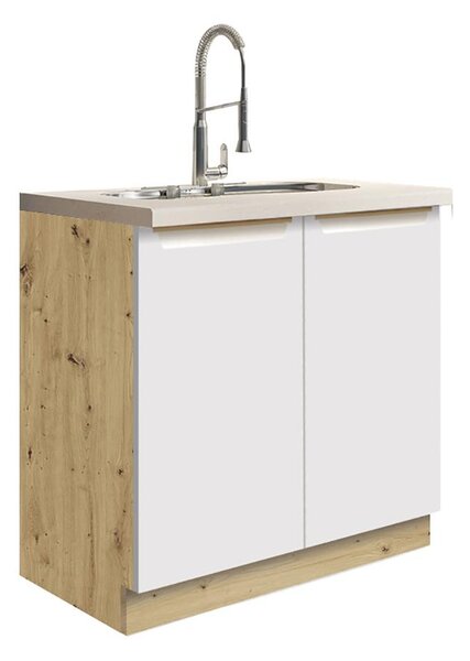 Kuchyňská linka GLAMOUR b | 232,5x290 cm | bílá mat