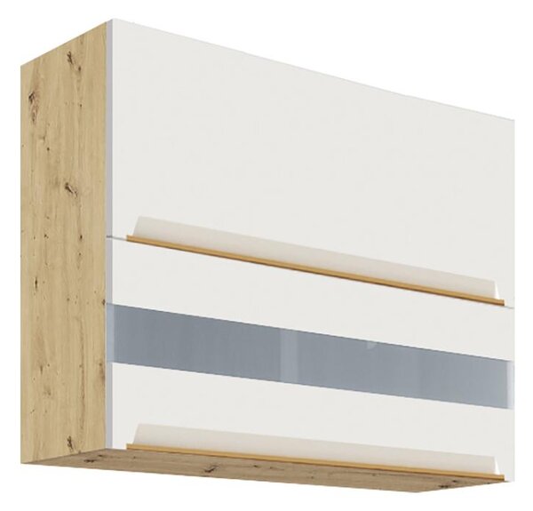 Kuchyňská linka GLAMOUR b | 145x312,5x172,5 cm | bílá mat