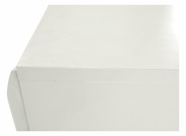 KONDELA Komoda, bílá extra vysoký lesk HG/dub sonoma tmavý truflový, LYNATET TYP 42