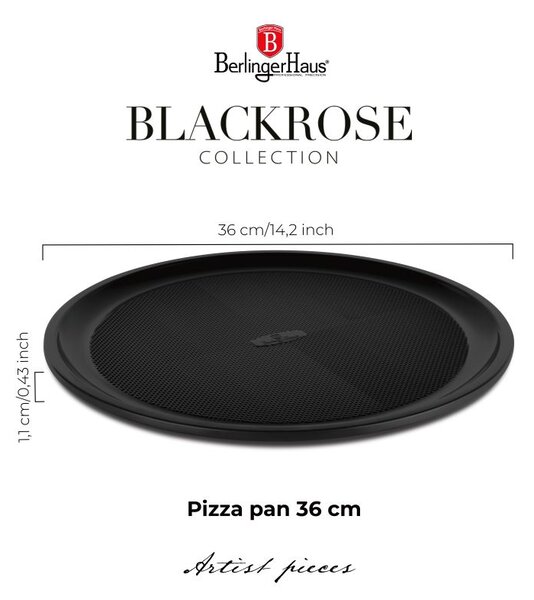 Pánev na pizzu s titanovým povrchem 36 cm Matte Black Collection