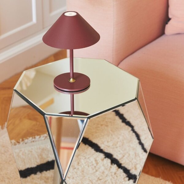 Halo Design Plastová nabíjecí stolní LED lampa Hygge 19,5 cm