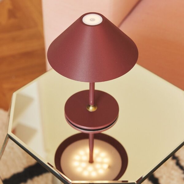 Halo Design Plastová nabíjecí stolní LED lampa Hygge 19,5 cm