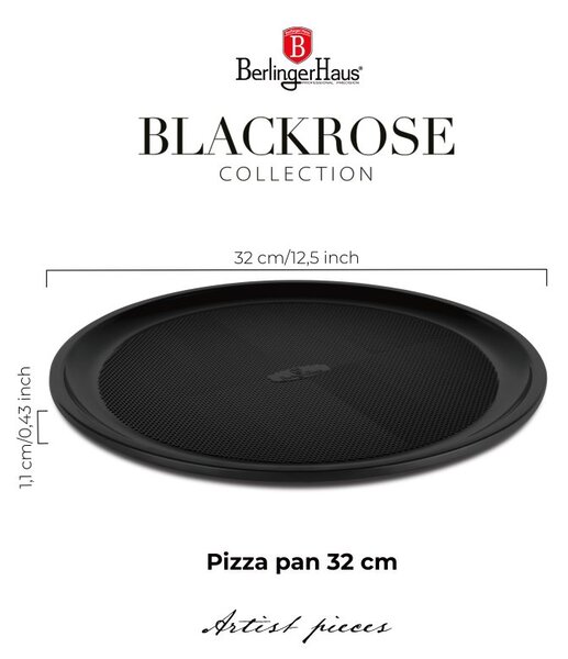 Pánev na pizzu s titanovým povrchem 32 cm Matte Black Collection