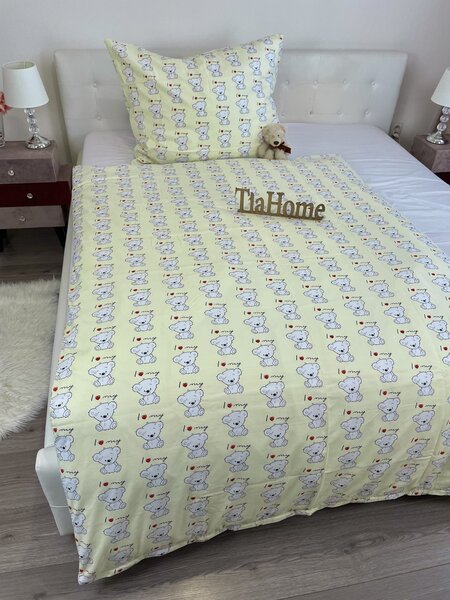 Povlečení bavlněné dětské Bear love TiaHome