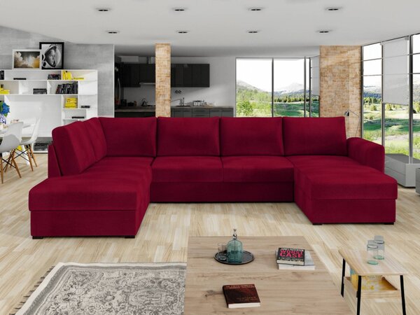 Sedací souprava Szafran, Potah: ekokůže Soft 011 (černá) + Majorka 03, Strana: levá Mirjan24 5902928261158