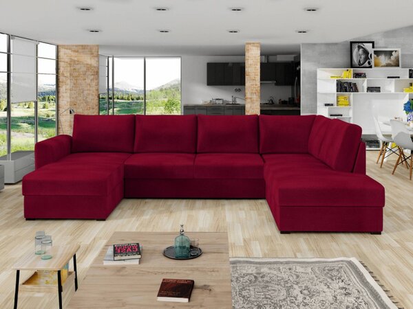 Sedací souprava Szafran, Potah: ekokůže Soft 011 (černá) + Majorka 03, Strana: levá Mirjan24 5902928261158