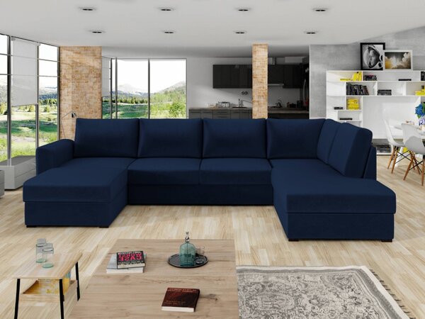 Sedací souprava Szafran, Potah: ekokůže Soft 011 (černá) + Majorka 03, Strana: levá Mirjan24 5902928261158
