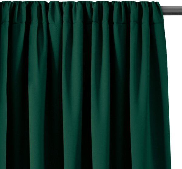 AmeliaHome - Závěsy zatmívací s řasící páskou Zelené BLACKOUT-140x270 cm