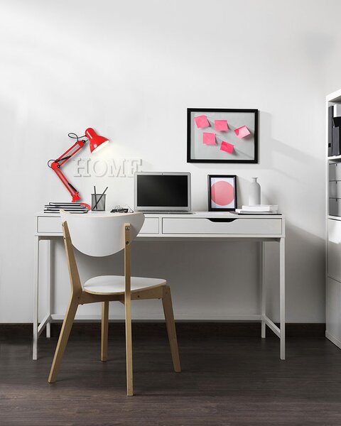 Stolní lampa SANDY L2854 červená, včetně LED žárovky S2571, 8W