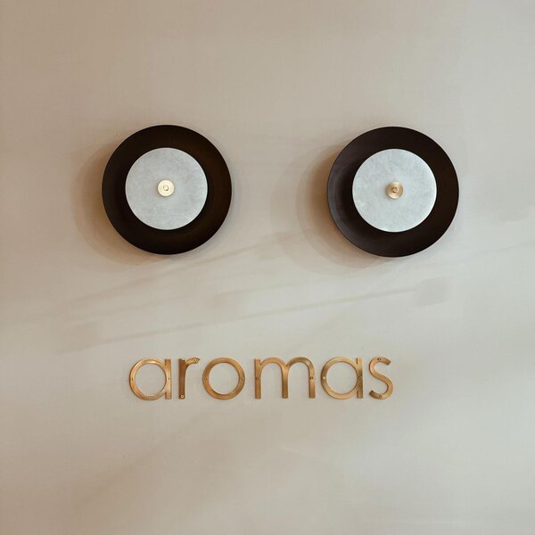 Aromas Coss LED přisazené svítidlo Černá matná