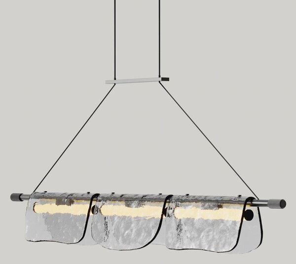 Aromas Lida Trio LED závěsné svítidlo Černá matná
