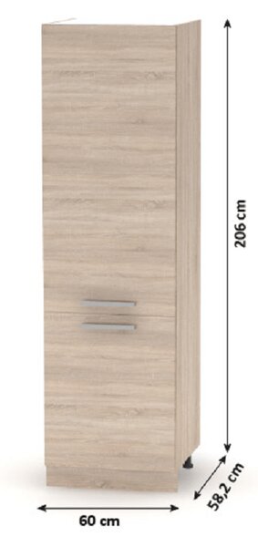KONDELA Potravinová skříňka, dub sonoma, NOPL-081-60