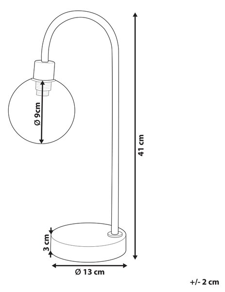 Stolní lampa RAMIS Kov Zlatá